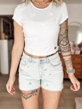 SUE|SHIRT|Schleife|weiß