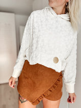 SKORTY | VELOURS | COGNAC