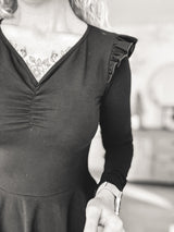 BELLA | KLEID| SCHWARZJERSEY