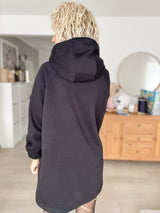 URBAN|HOODIEKLEID|schwarz