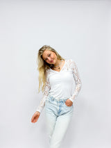 Stella| Longsleeve | Spitze| Uni