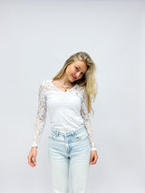 Stella| Longsleeve | Spitze| Uni