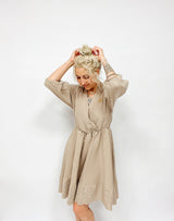 KYLAPLUS| KLEID| MUSSELINbeige