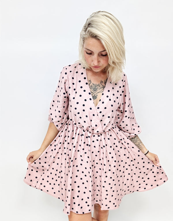 KYLAPLUS| KLEID| DOTSROSA