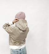 CLEO | HOODIE | STRIPES beige