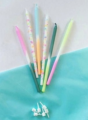 GEBURTSTAGSKERZEN | KONFETTI| NEON