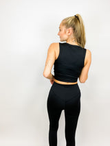 FITFINJA | Cropped Top | Black Uni